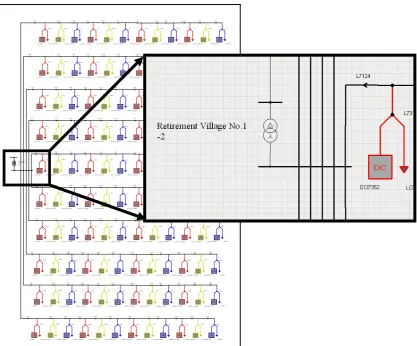 Figure 5.8 – Complete LV Network Supplied by Distribution Substation 