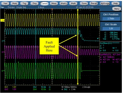 Figure 4.18 below shows the result of one of these tests. 