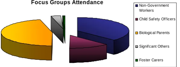 TABLE 1.1– Focus groups with biological parents and significant others. 