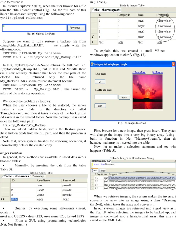 Fig. 16: Upload file Form 
