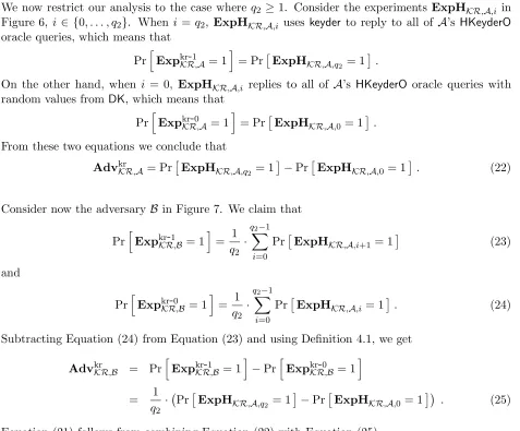 Figure 6: Hybrid experiments for the proof of Lemma 10.3.