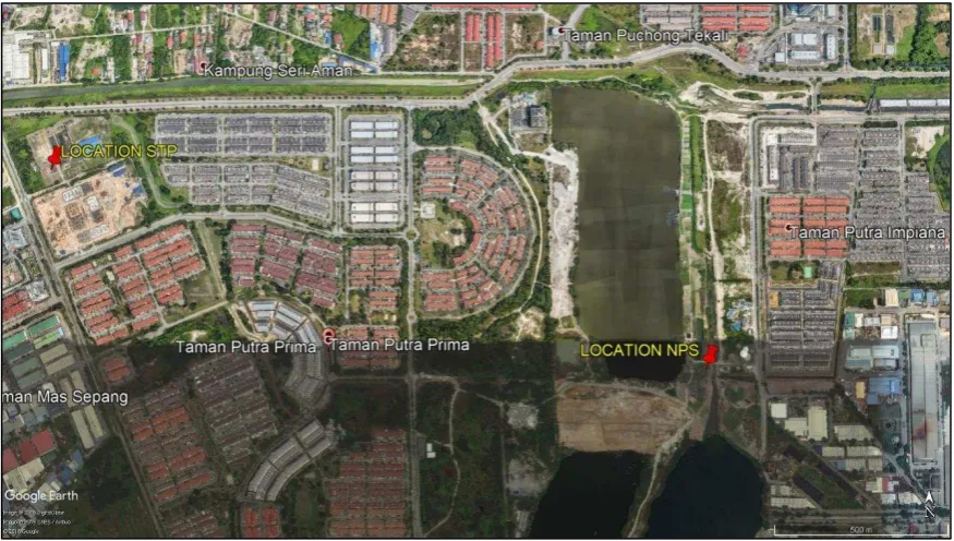 Figure 1. Location STP and NPS Marked as Red Pin (Source: Google Earth Pro) 