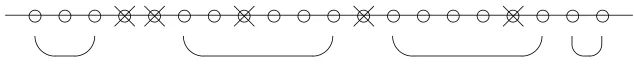 Fig. 1. 1-punctured 6-intervals