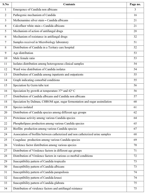 Table of figures 