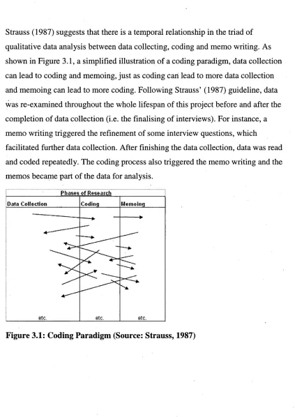 Figure 3.1: Coding Paradigm (Source: Strauss, 1987)
