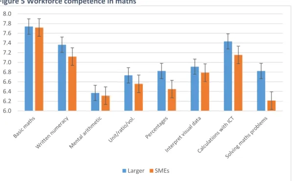 Figure 5 Workforce competence in maths 