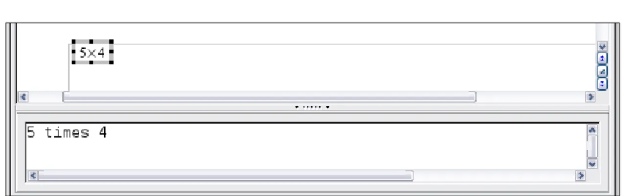 Figure 6: Result of entering 5 and 4 next to the times operator