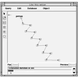 Figure 5: Motion Query Formulation Screen