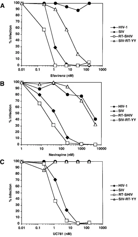 TABLE 3. Summary of virus inhibition with NNRTIs