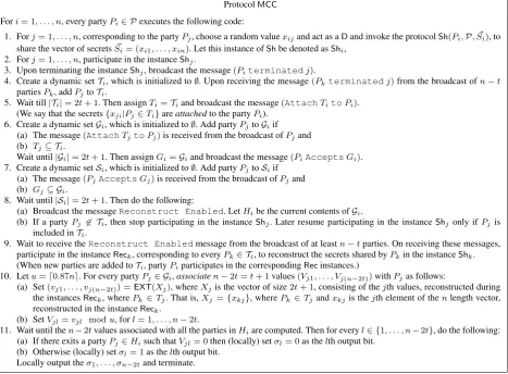 Fig. 8 Multi-Bit common coin protocol.