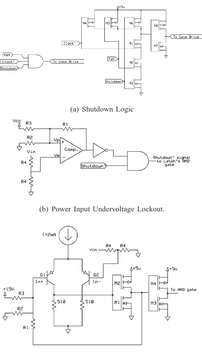 Fig. 16.Basic protection circuitry for the power electronic controller.