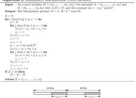 Fig. 1. The packed 29-bit digits within a single 128-bit SSE register, as detailed by [24].