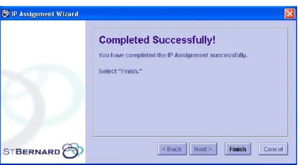Figure 11.  IP Assignment successful 