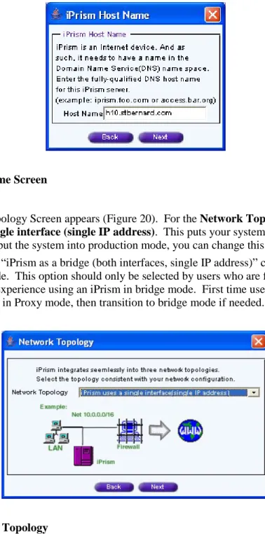 Figure 19.  Host Name Screen 