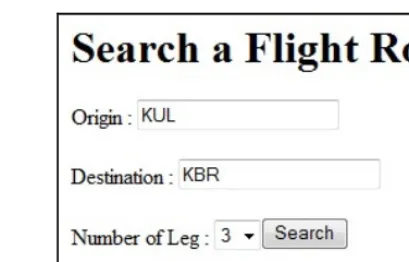 Fig. 4 Search Page Snapshot 