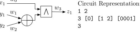 Fig. 3. Example for Circuit Representation