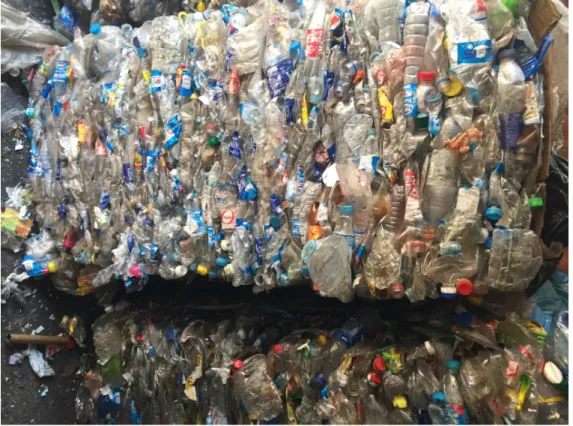 Figure 7: Plastic Bottles to be exported to China (By author) 