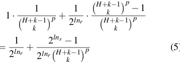 Table 6. A theoretical lower bound of Pr��maxN=i( 2( # O) )i ≤(# O) +1tˆand the estimated value obtainedfrom 10000 random experiments.