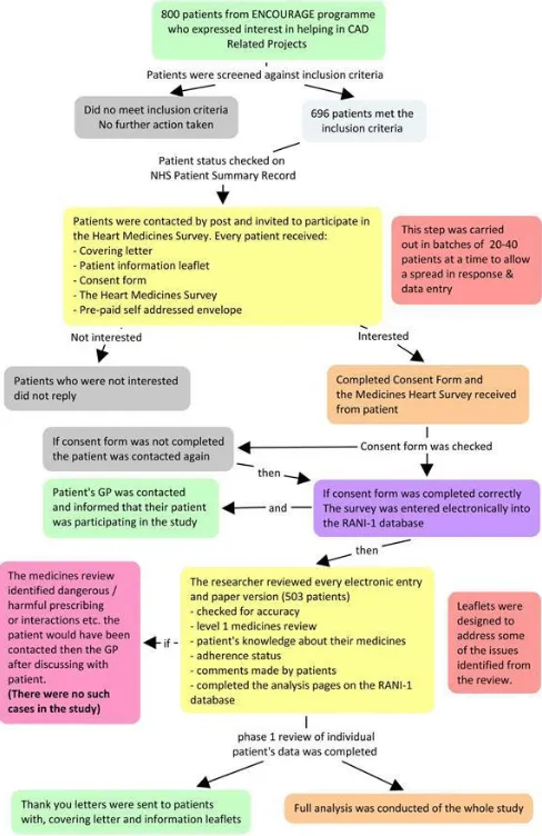 Figure 1 Flow diagram of study conduct. A level-1 medicines review includes screening for any apparent problems with prescribed medicines
