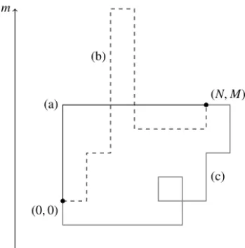 Fig. 10. directionThree possible paths in the time-variables. Path (a) is a direct path