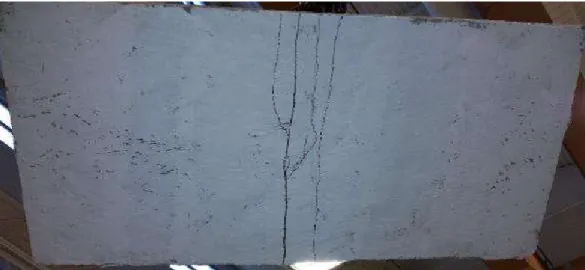 Figure 6.27.  Crack pattern formation at the tension face of panel FUN2 