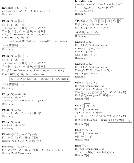 Figure 12: Game sequence used in proof of Theorem 4.2.