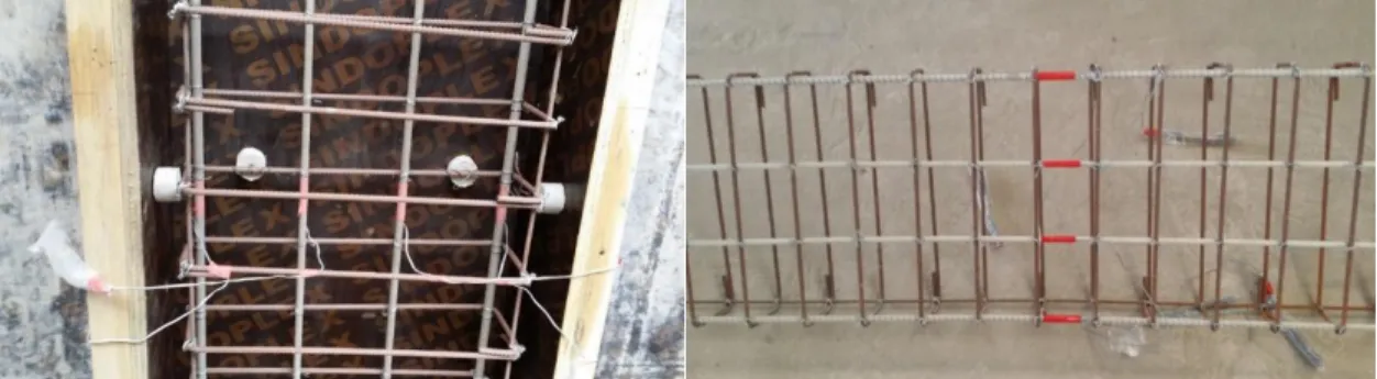 Figure 13. Preparation of Molds and Bar Cages 