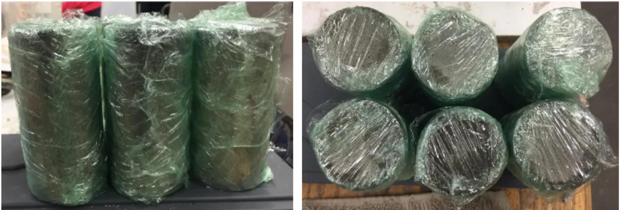 Figure 12. Curing process with film 