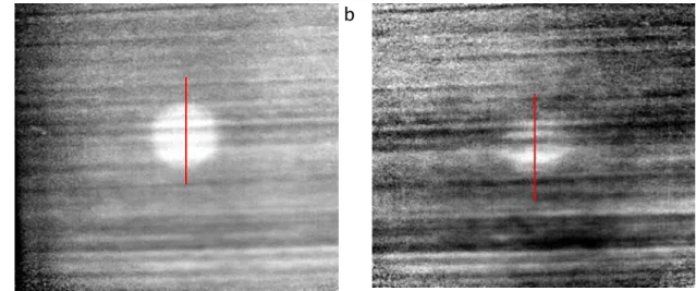 Figure 29  PPT phase data of a CFRP panel containing a) PTFE and b) aluminium inserts