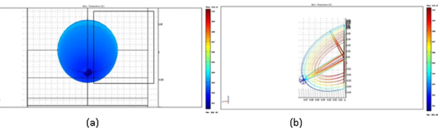 Fig. 3a The STDs and DTDs for different tumour sizes at constant depth: The red curves are STDs and the blue ones are DTDs.