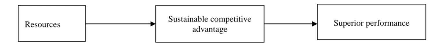 Figure 3.1: Conceptual framework of the resource-based view 