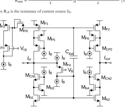 Figure 3.9. High performance current mirror implementation. 