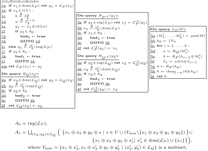 Fig. 6. Game 6. The distinguisher has access to LR3 , R.