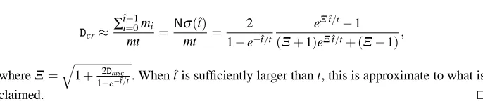 table are counted starting from the 1-st iteration. That is, checking whetheramong the DPs in the DP table is referred to as the 1-st iteration.Our ﬁrst task is to ﬁnd the probability for merges to occur between DP chains.