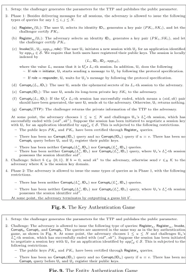 Fig. 8. The Key Authentication Game