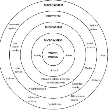 Figure 1. The nested model of Bronfenbrenner’s ecological systems theory 