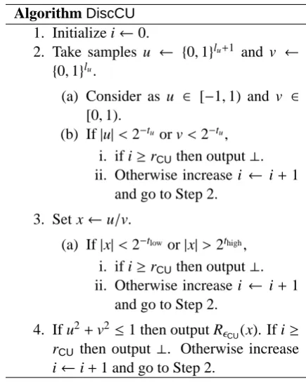 Figure 5: Algorithm CU