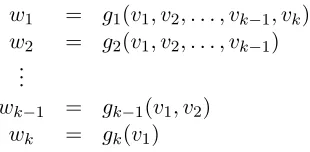 Figure 3: Non-linear Transformations in the Sequential Solution Method