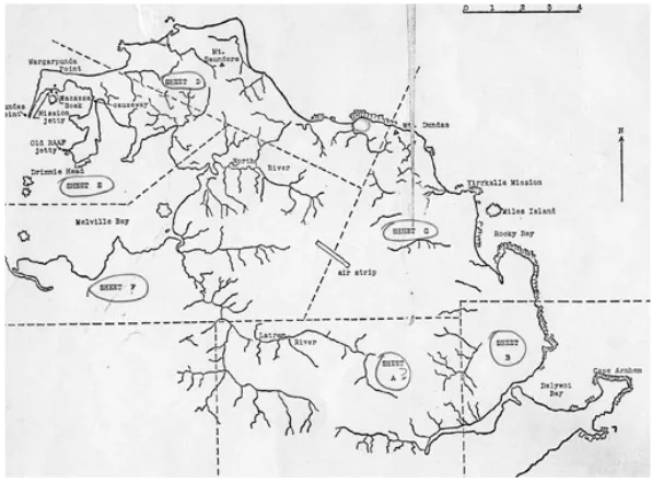 Fig. 5.1: Berndt’s 1964 reference map