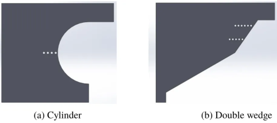 Figure 2.13: SolidWorks drawings of alignment plates used for position calibration.