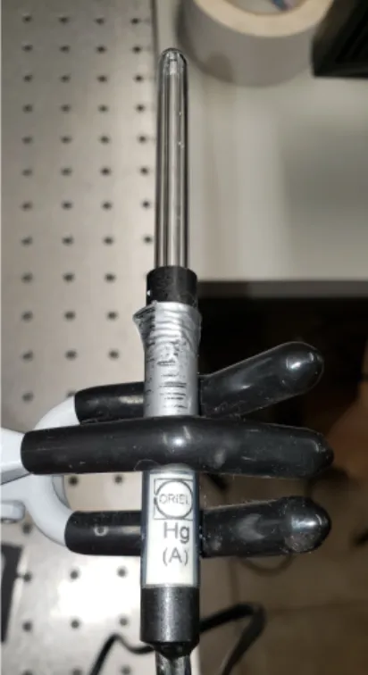 Figure 2.19: Mercury-argon lamp mounted for instrument line shape measurement.