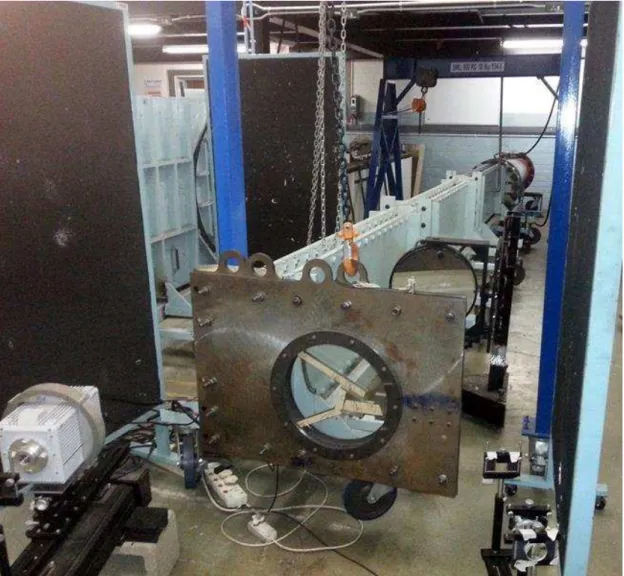 Figure 5.13: Photograph of the facility attached to the shock tube