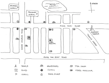 Figure 4.1: A Community Map Drawn by a Mothers Group 