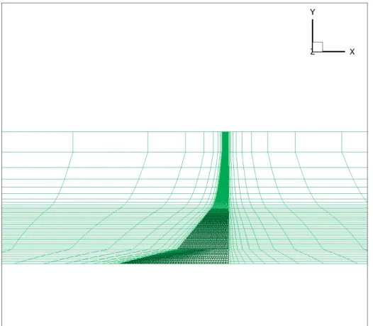 Figure 3.2: Mesh Generation, Top View, Full. XY plane view of the computational mesh.