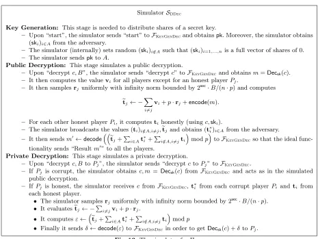 Fig. 13. � The simulator for ΠDDec.