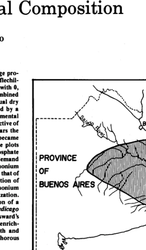 Fig. 1. lYhe Salado River &sin (greyed), (After Vervoorst 1967). 7’he approximate location of rhe experimental site is represented by the black square