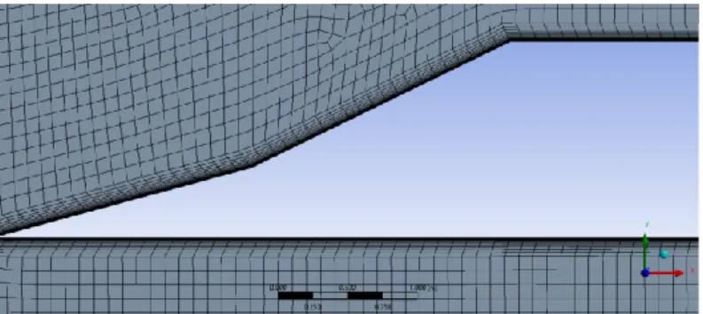 Figure 5.3 &amp; 5.4: Double-Ramp Inlet Mesh 