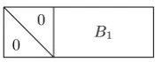 Fig. 3. Structure of matrix B.
