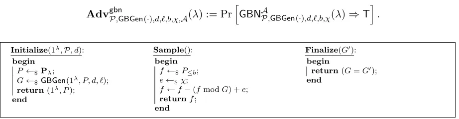 Fig. 5. Game GBNP,GBGen(·),d,ℓ,b,χ.