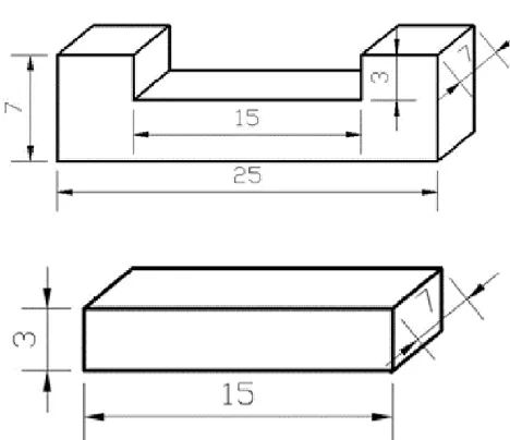 Figure 1 . Sample size of friction-abrasion testing (unit: mm) 